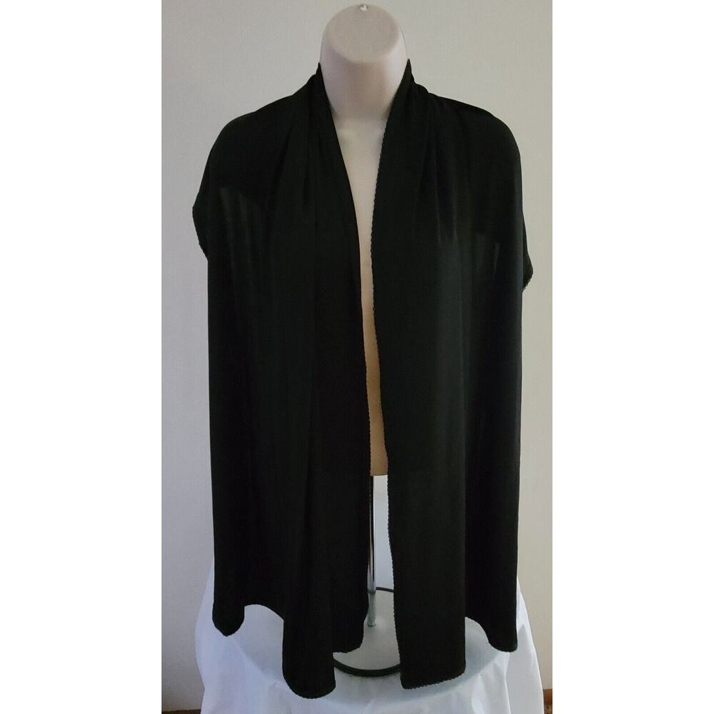 MAGELLAN'S Travel/Packable Black Shawl/Wrap 22"x72" Folds down to 7"X5"X2" Pouch - Picture 3 of 9